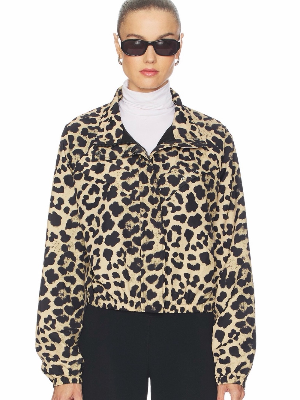 P.E. Nation Shield Track Jacket in Leopard